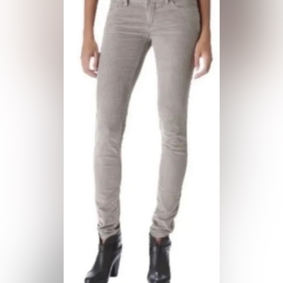 Free People Tan Skinny Corduroy Pants Sz 26 - Picture 8 of 12